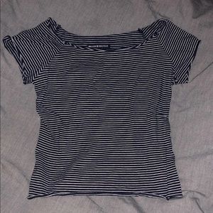 Brandy Melville Striped Off The Shoulder